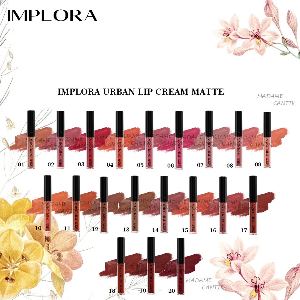 ✿ MADAME ✿ IMPLORA URBAN LIP CREAM MATTE DAN NEW URBAN LIP CREAM