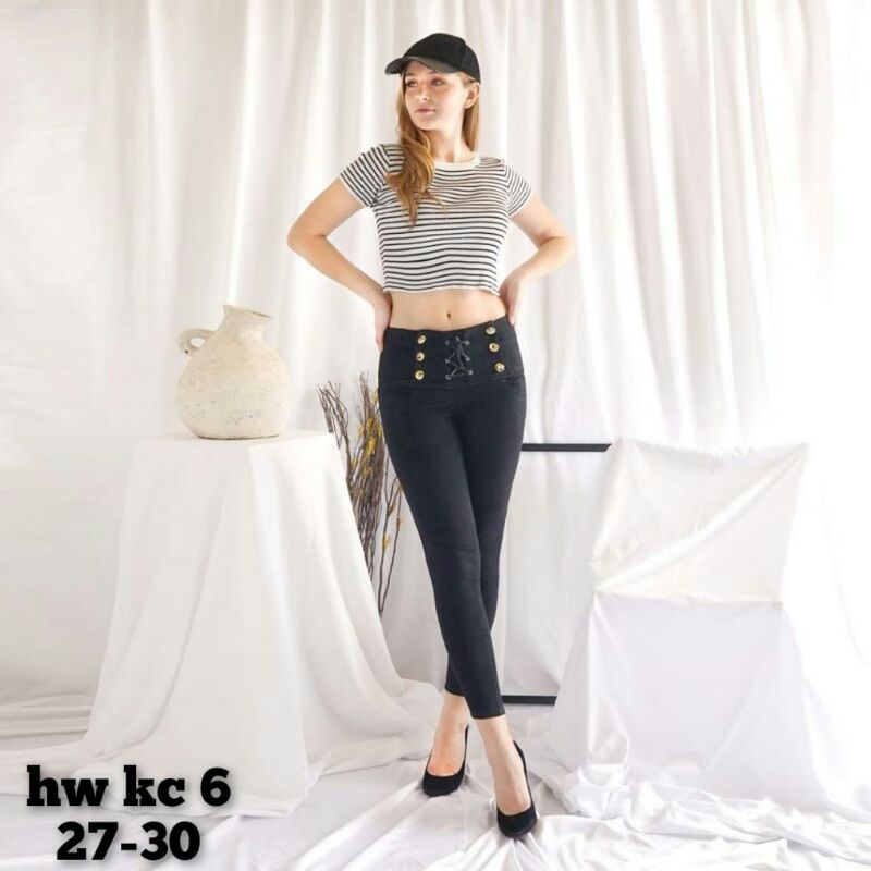 CP HIGHWAIST TALI KANCING 6 HW JEANS 20127 20128 20129 20130