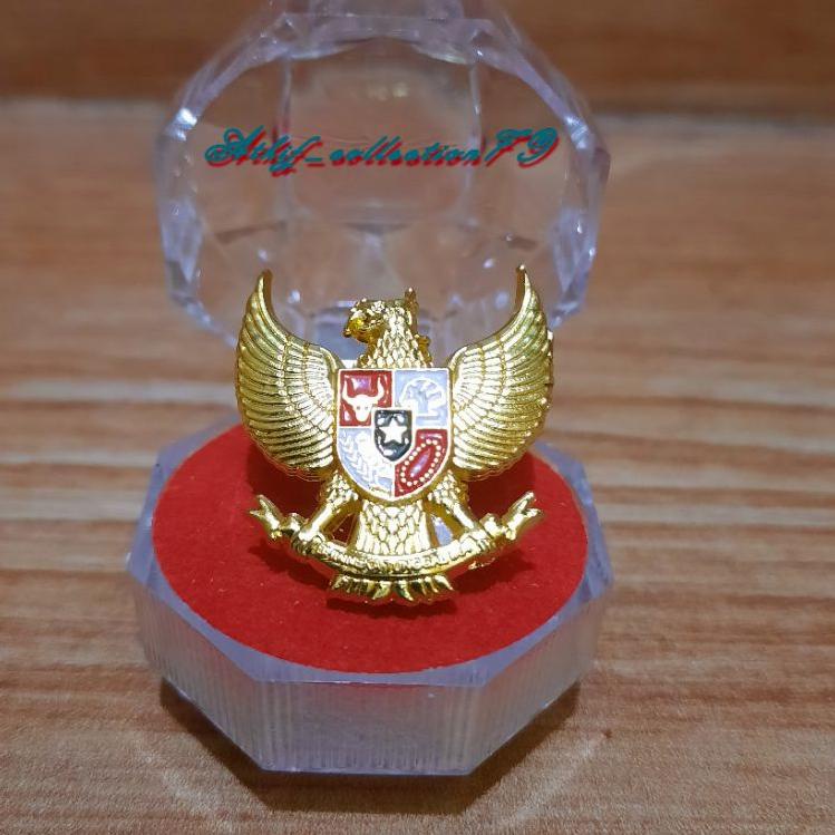 >XC26619<  Pin Garuda Kuningan Magnet Cor 2,5cm Pin Garuda Kuningan Magnet