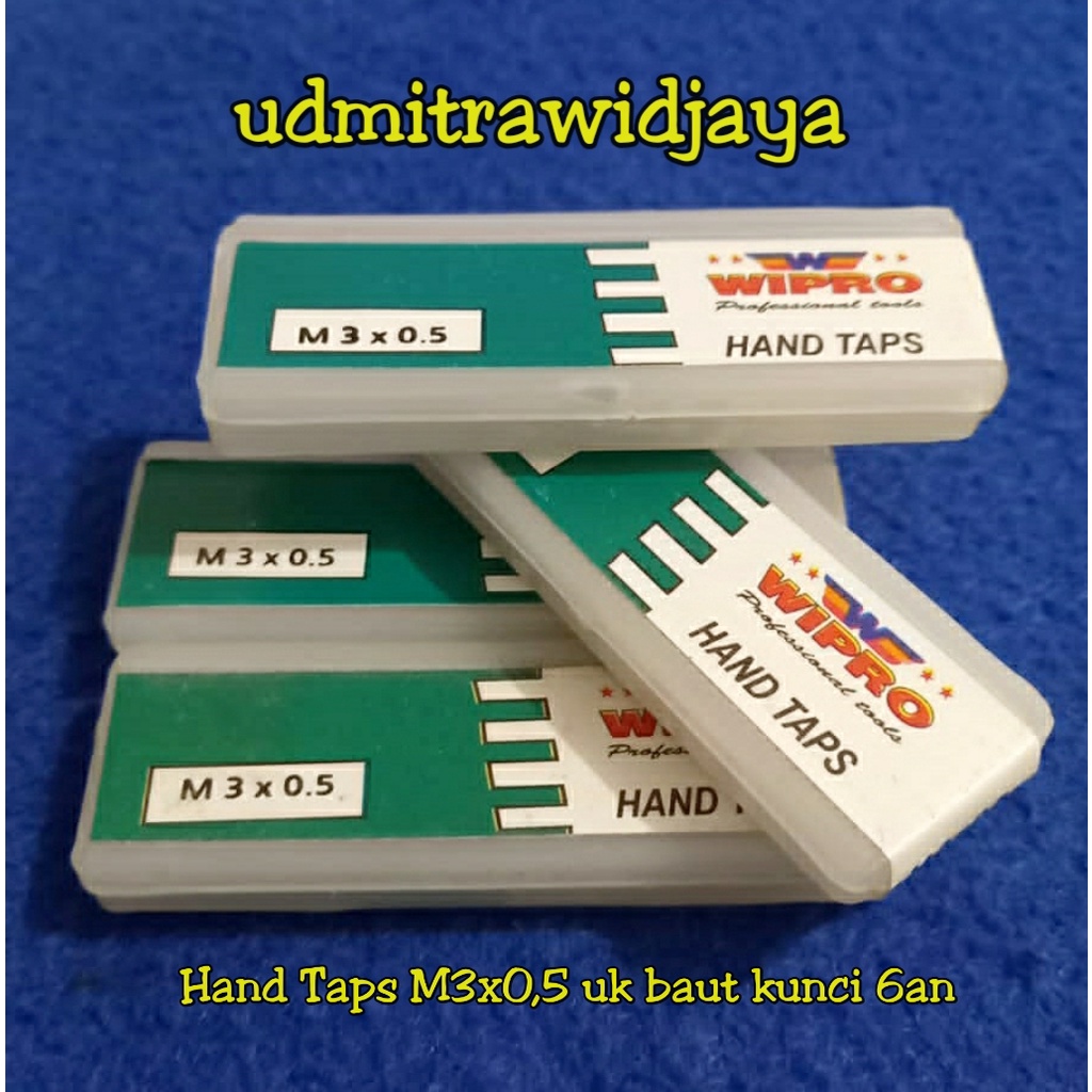 Hand Taps Handtab Handtap Handtaps Taps Handtap Wipro  alat pembuat ulir lubang baut ( Drat Halus ) m3 m4 m5 m6 m7 m8 m10 m12 m14 m16 m18 m20 m22 m24 m26 ALAT PEMBUAT DRAT HANDTAPS HAND TAPS TAPER PLUG BOTTOMING DRAT HALUS