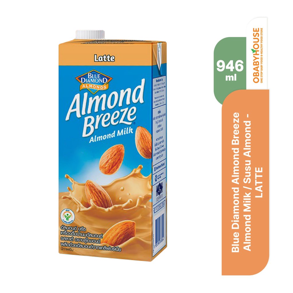Blue Diamond Almond Breeze Almond Milk / Susu Almond 946ml - LATTE