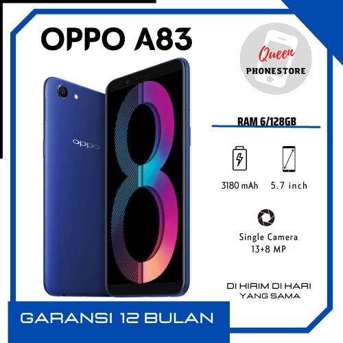 HP OPPO A83 RAM 6/128GB GARANSI 1 TAHUN