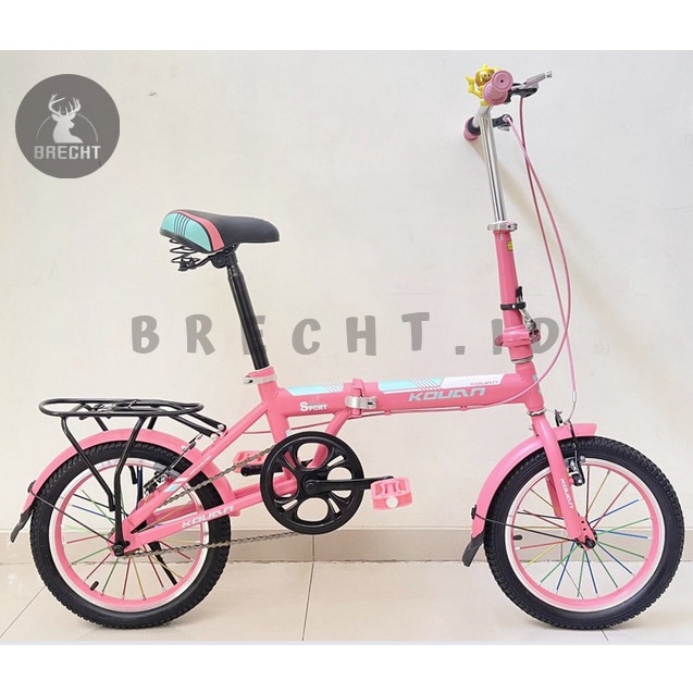 (TANPA RODA BANTU) Sepeda Anak Perempuan Sepeda Lipat Kouan 16"