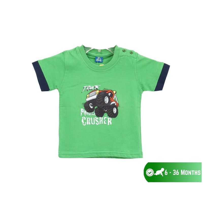 Bastas Kaos Oblong Hijau Anak Kecil Truck