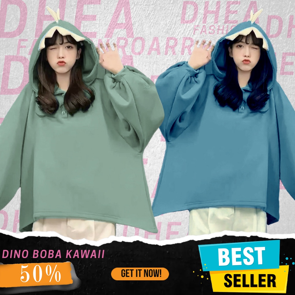 Hoodie Cosplay Cute Dinos All Size Korean Style | Dhea Fashion