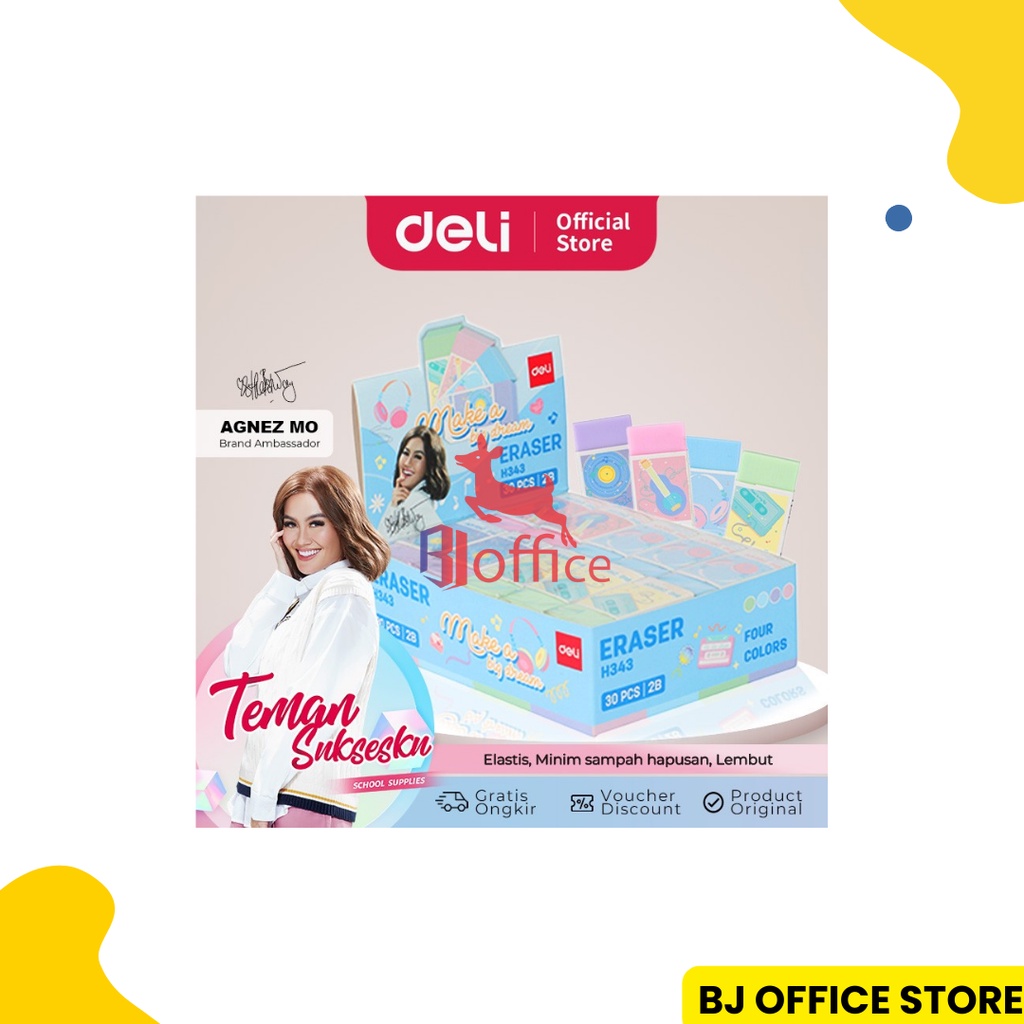 

Deli Penghapus Elastis Warna Macaroon Edisi AGNEZ MO - CH343