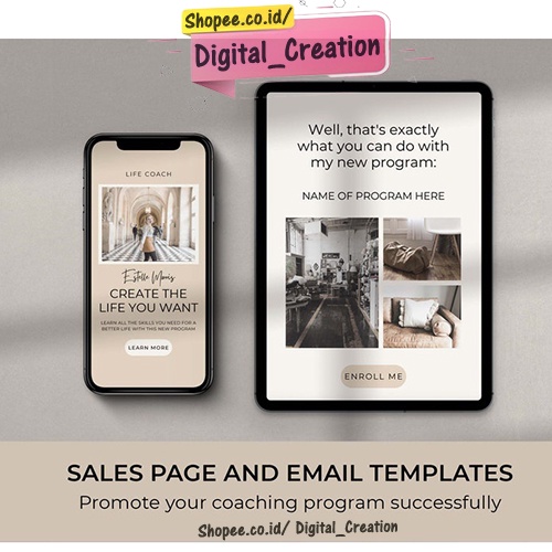 Coaching Business Start Up Toolkit - Canva Design | Total 900 Canva Template