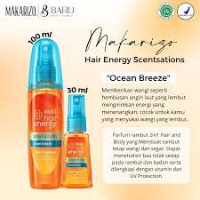 Makarizo Hair Energy Scentsations Hair Fragrance 30ML 100ML | Parfum Rambut Mist Perfume Blue Coast / Cherry Blossom / Morning Dew / Ocean Breeze / White Musk