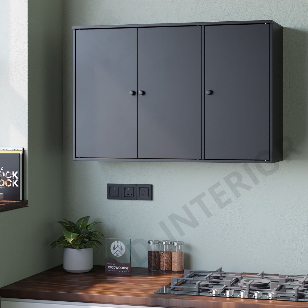 Xaviertaran Lemari Dapur Gantung Minimalis Kayu Multiplex Anti Air Elegan & Kuat