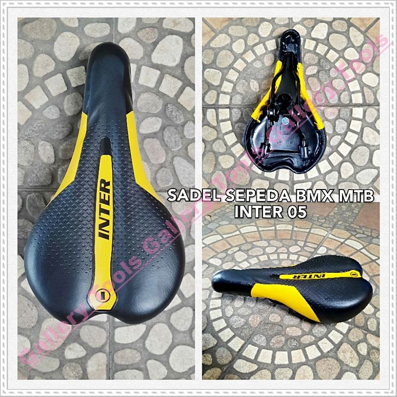 SADEL SEPEDA BMX MTB INTER 05 KUNING Sepeda aksesoris sparepart