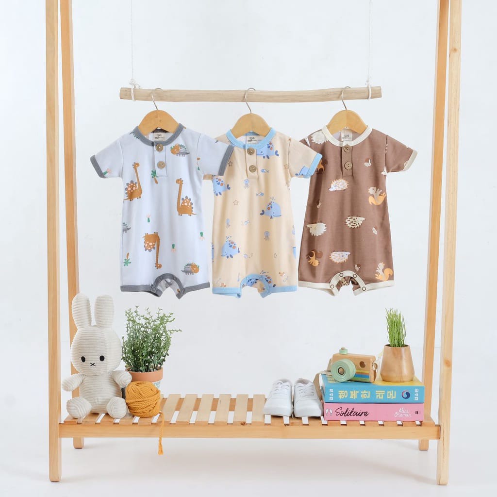 Nova Romper Bayi Premium Ezy Series 0-24 Bulan Baju Kodok Baby Newborn