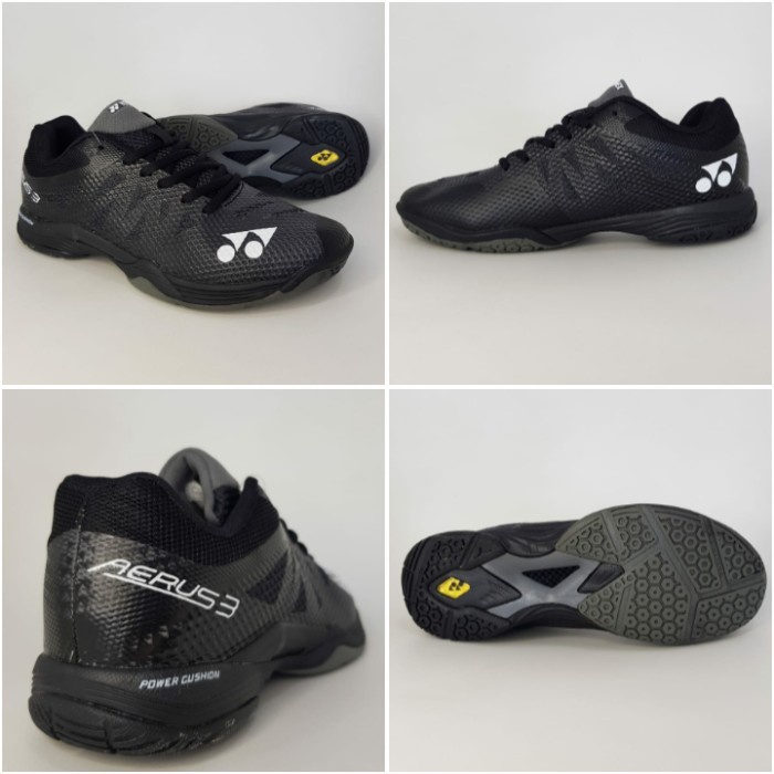 {MentariStore} sepatu yonex aerus badminton original MURAH sepatu yonex pria TERLARIS - Black 38 Dis