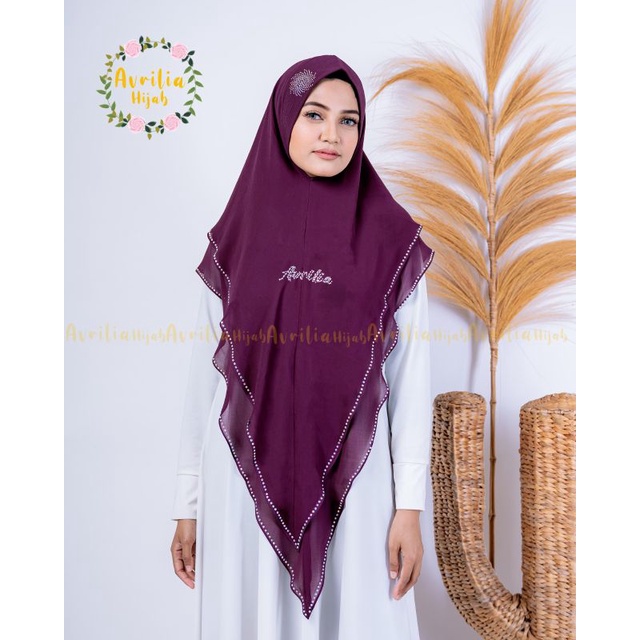 TERPOPULER Khimar Alisha By Avrilia Hijab Double-Face Fleece