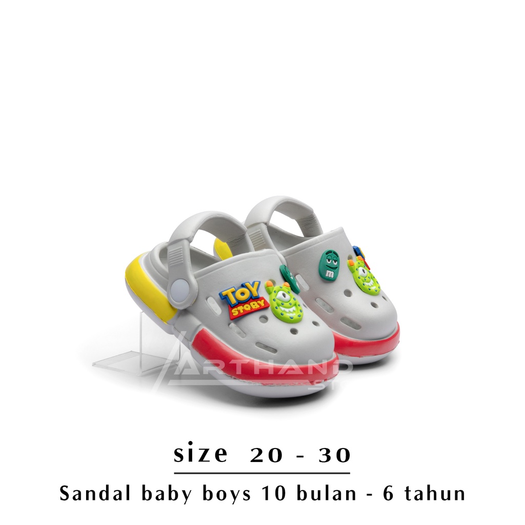 Arthand - Sandal Anak Laki-laki Model Baim Tali Belakang Baby Kids Karakter Luar Angkasa Lucu 1 tahun - 5 tahun