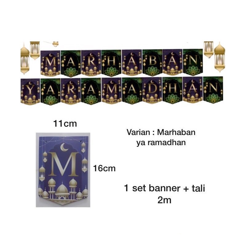 Banner Marhaban ya Ramadhan / Banner Idul Fitri