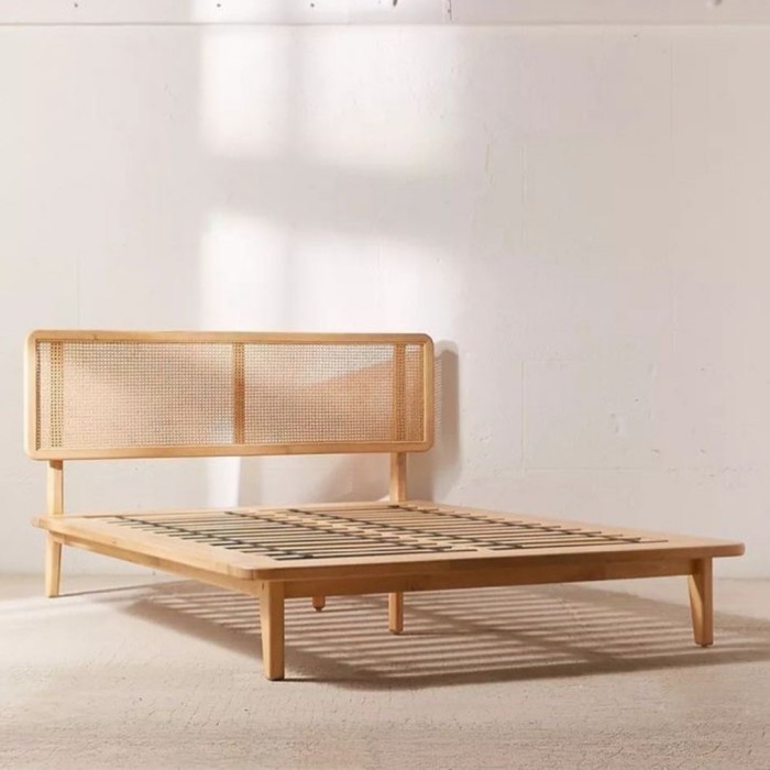 RAY dipan tempat tidur, dipan minimalis, tempat tidur jati - 160x200