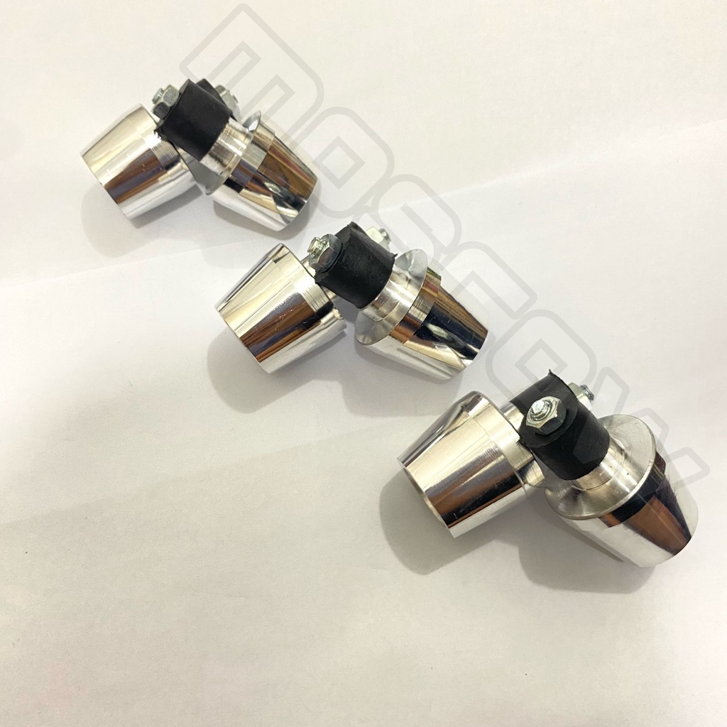 HARGA 2PCS JALU STANG BANDUL BALANCER CHROME BANDUL STIR BAR END PCX SILVER R3 YZF GT 125 R25 WR155 NINJA Nmax Pcx Beat Vario Scoopy Revo Supra Sonic Mio Xeon Jupiter Maxi Lexi Aerox Xride Fino Soul Freego  R25 KLX Crf Trail Genio Cros Vixion Byson FU pnp