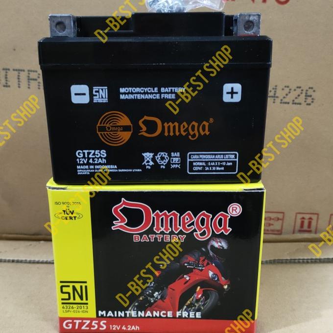 Aki Kering Omega Xride, Beat, Vario, Scoopy, Vixion | Gtz5S - 4,2 Amp Debezzz