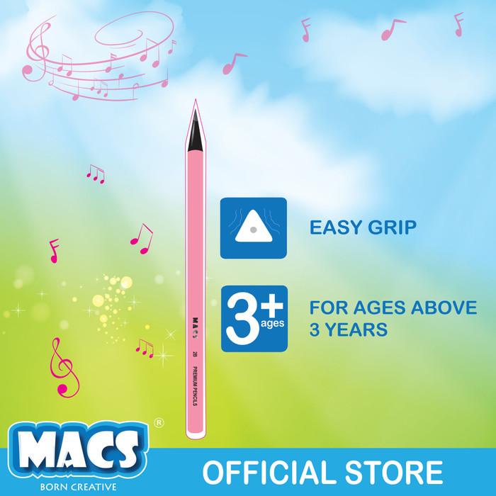 

Macs 2B pensil hitam Premium segitiga - AKIRA Best Seller