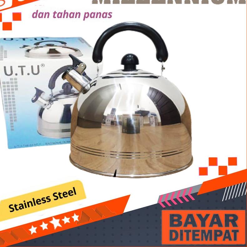 ⅍ Teko Siul Teko Pemasak Air / Ceret Air / Teko Bunyi Stainless Kapasitas 7 Liter ➦