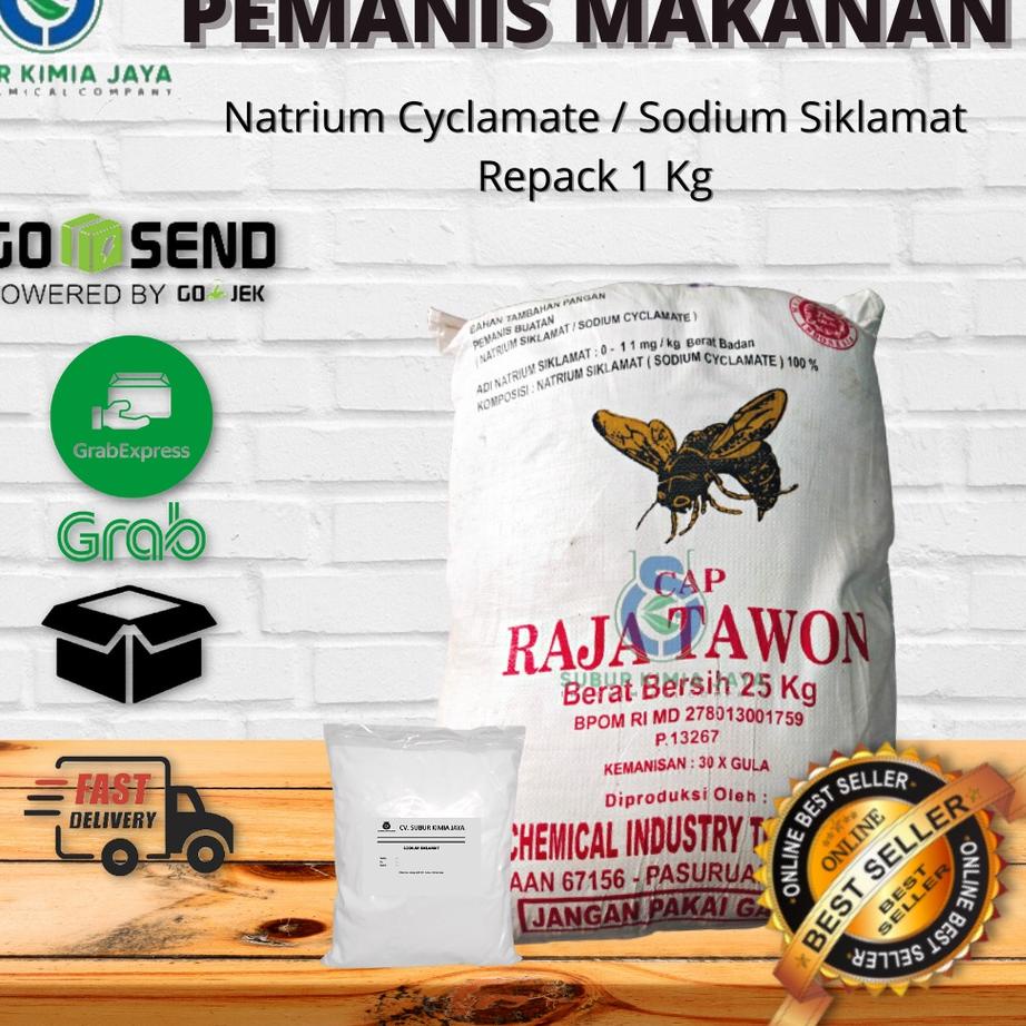 

♝ Sodium Siklamat / Natrium Siklamat / Pemanis Buatan Cap Raja Tawon 1KG ➨