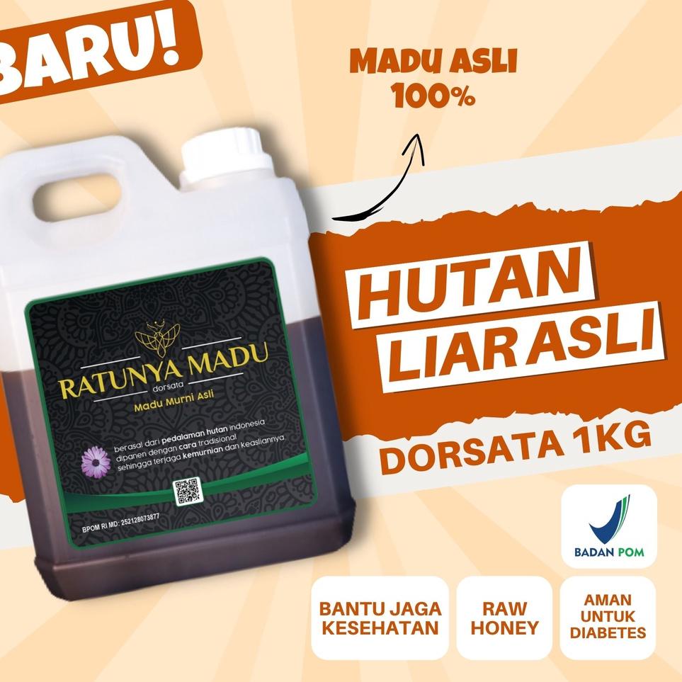 

✼ Asli 100% Tanpa Campuran Murni Original Hutan Liar Dorsata Natural Pure Honey ✳