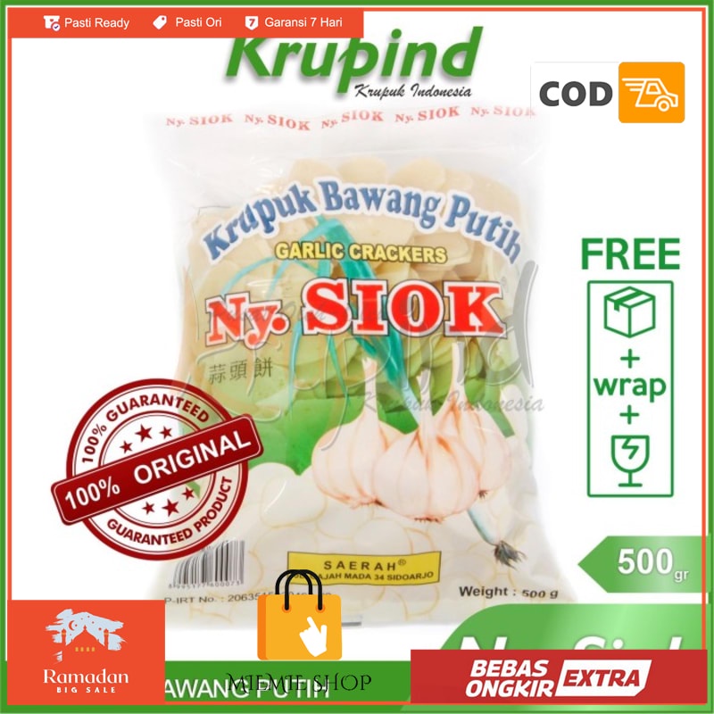 

Ny Siok / NySiok - Krupuk / Kerupuk Bawang 500gr - Krupind