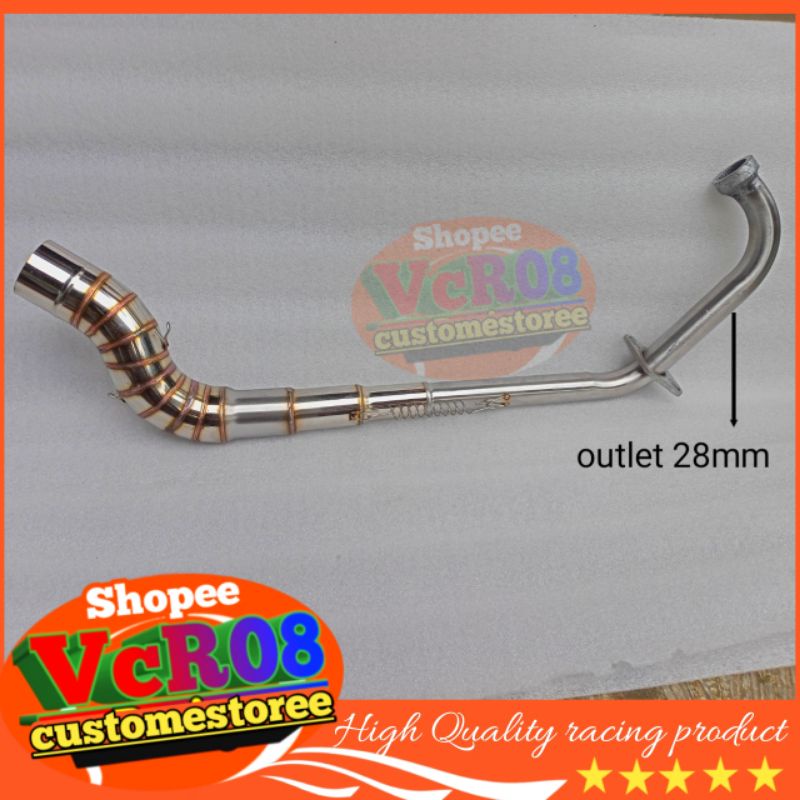 pipa leher knalpot cobra Jupiter mx 135 new old kobra manifold 28mm