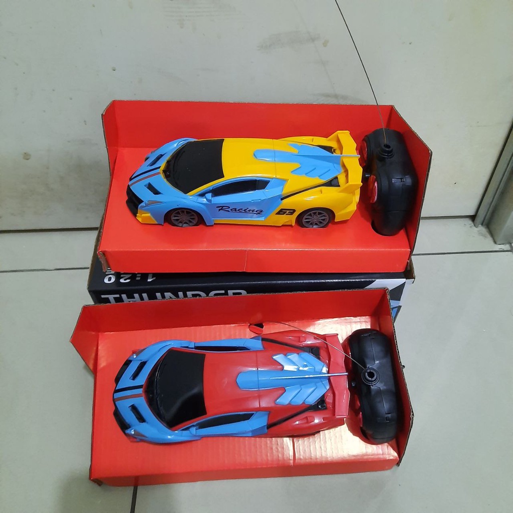 Mobil Remote Control Sport Car Racing balap Sedan Vehicle Thunder Police car Terbaru  | Mainan Anak Laki Laki