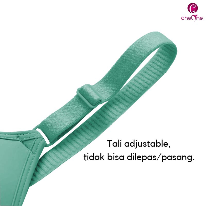 BH Chelyne Harian V777 Tanpa Kawat - Super Soft Dengan Sayap Berpori - Full Cup Daily Bra 36/42