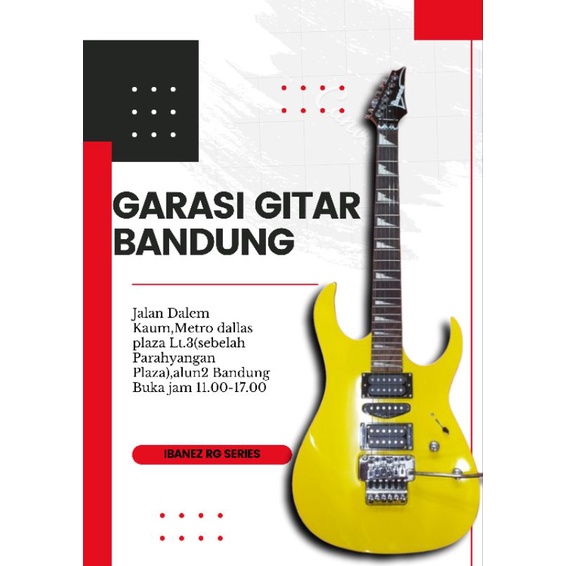 gitar elektrik listrik RG seriea kuning updown