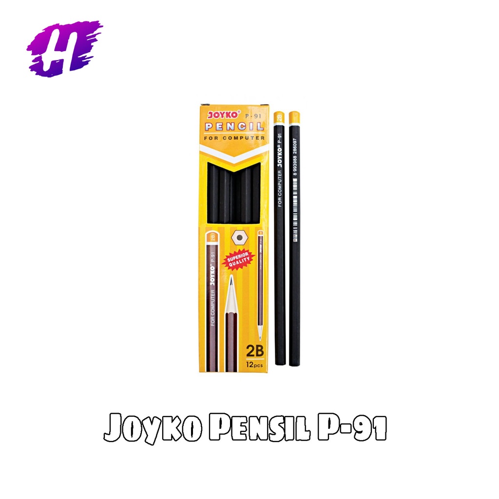 

❤️H2O❤️12 Pcs Pensil Joyko 2B P-91