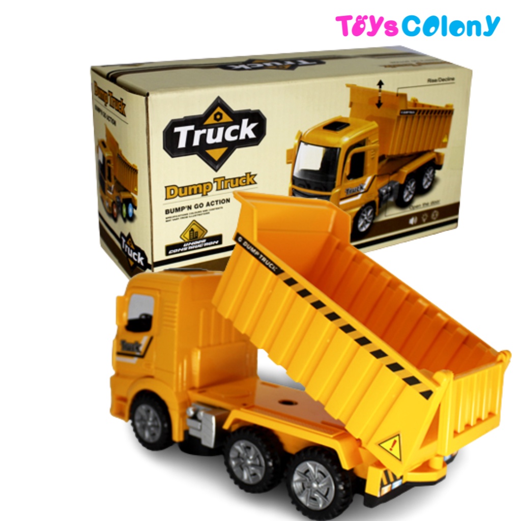 Mobil Truk Tanah Bump And Go - Mainan Dump Truck Baterai