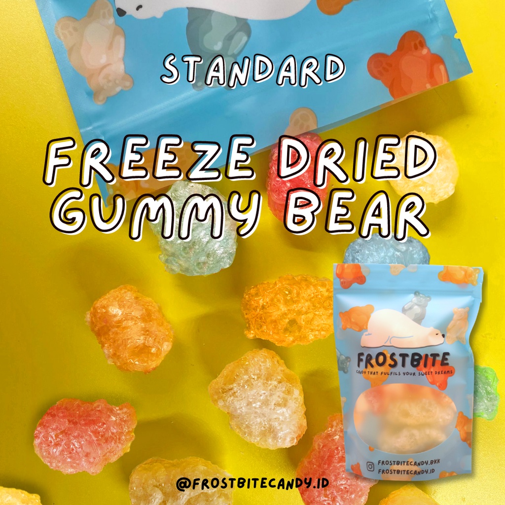 

Standard Freeze Dried Yupi Candy (Bear,Pizza,Burger,Snowheart,Marshmallow) Permen Gummy Frostbite