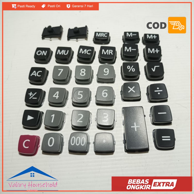 

TOMBOL ANGKA CALCULATOR KALKULATOR CASIO GX-16S GX 16 S 16 DIGIT ORI