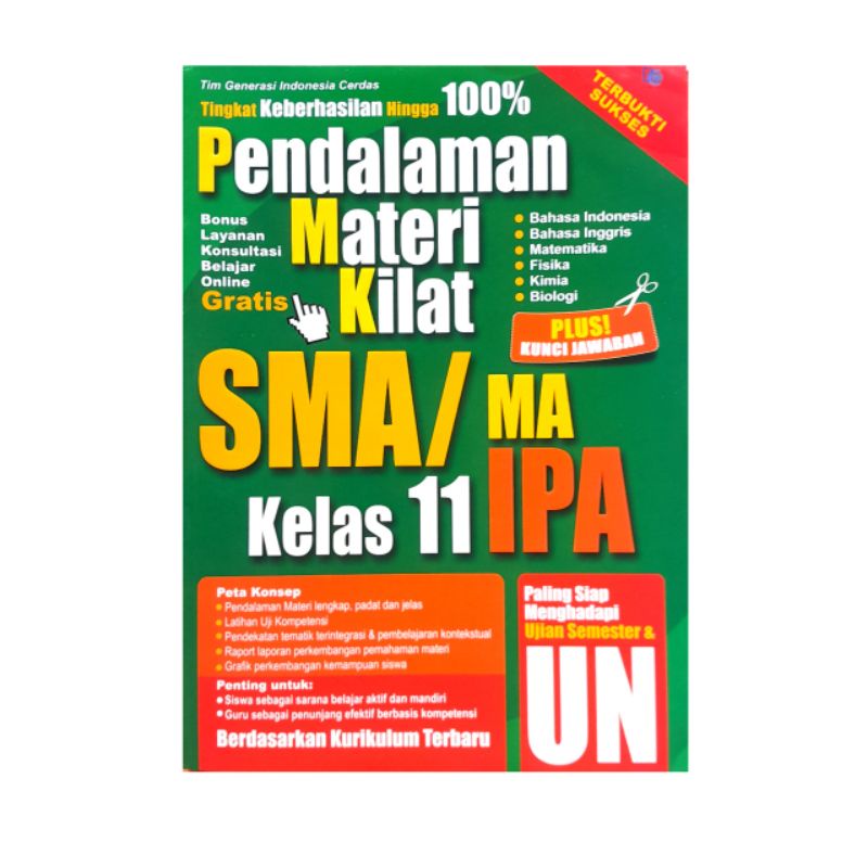 Buku Pendalaman Materi Kilat SMA/MA Kelas 11 IPA