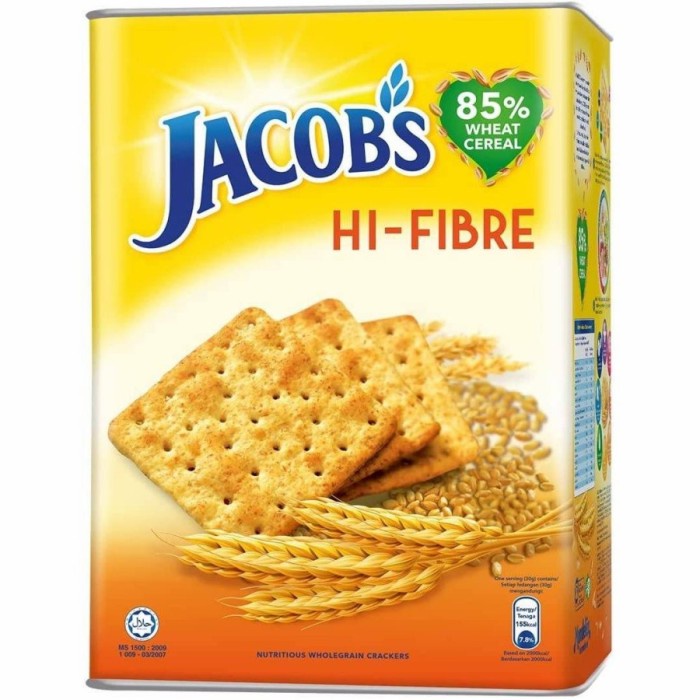 

JACOBS Weetameal/ Hi Fibre/ Original Crackers Gandum Biskuit 700 gr
