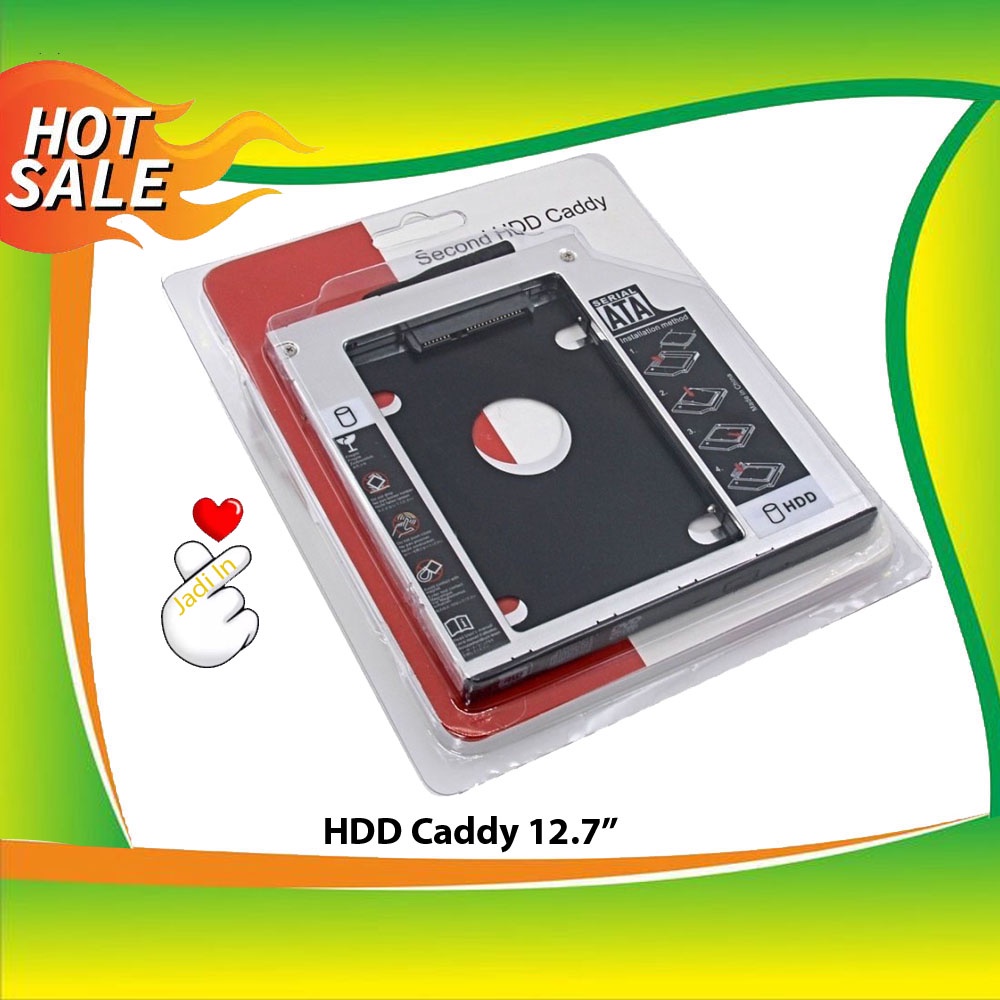 HDD CADDY TEBAL 12,7MM SATA / SSD CADDY 12.7 / HDD CADDY TEBAL 12,7