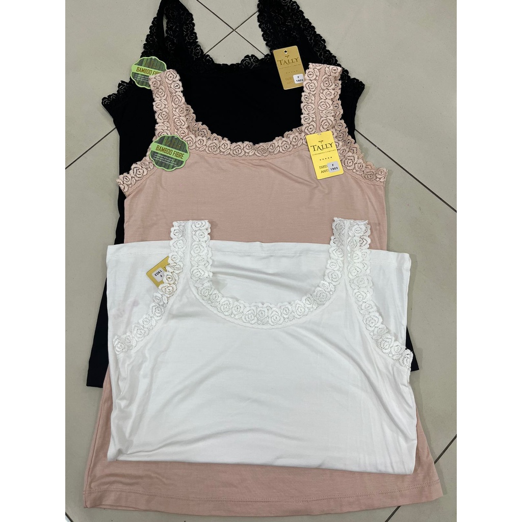 TANKTOP 1903 TALLY - TANKTOP SINGLET TALLY 1903 - TALLY SINGLET TANK TOP RENDA 1903 I FREE SIZE I BAHAN KATUN BAMBOO TANKTOP KAMISOL TALLY 1903 BAHAN KATUN TERMURAH - ARA98STORE