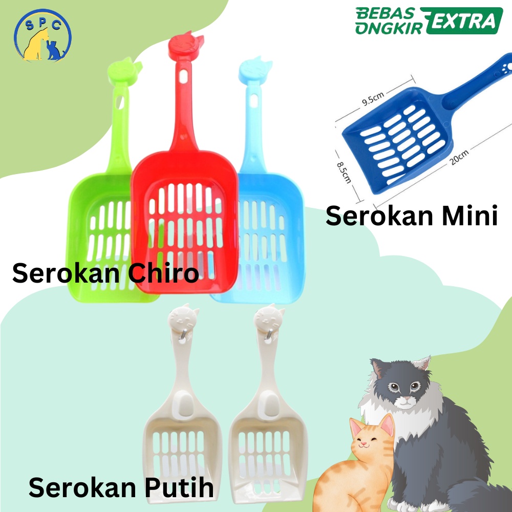 Sekop Skop Kotoran Pup Kucing Anjing Warna Random