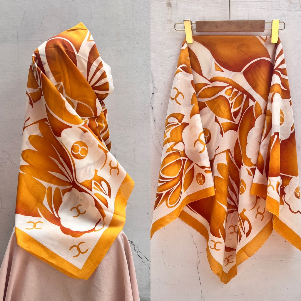 SADEAN HIJAB VOAL MOTIF PREMIUM CAMELIA SERIES//HIJAB SEGI EMPAT MOTIF TERBARU BISA COD