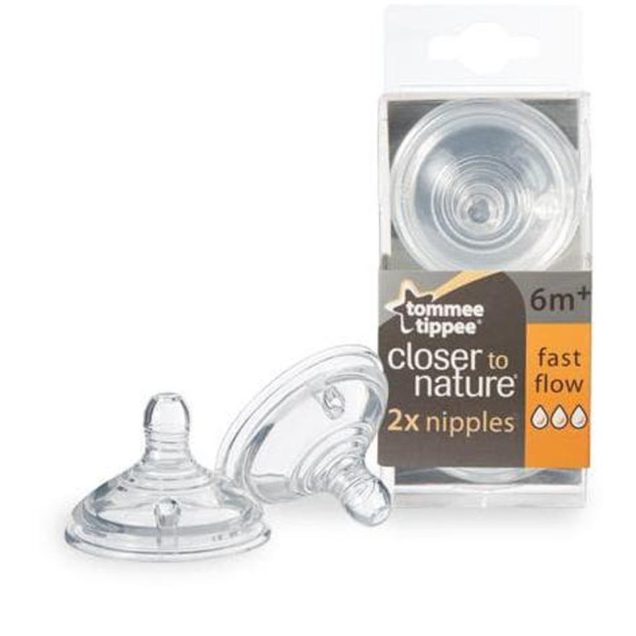 Tommee Tippee Nipple Teat 6M Fast Flow Dot Empeng