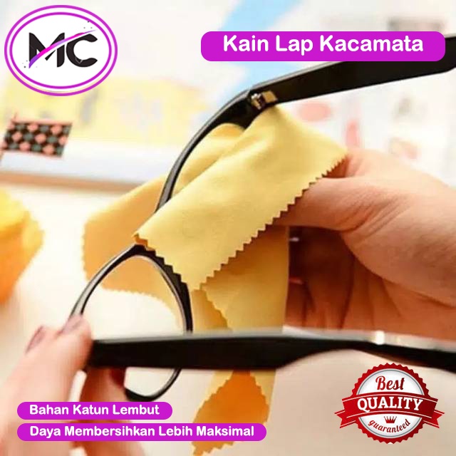 Lap Kacamata Microfiber Kain Pembersih Lensa Kamera Laptop Handphone Premium Anti Lecet Murah