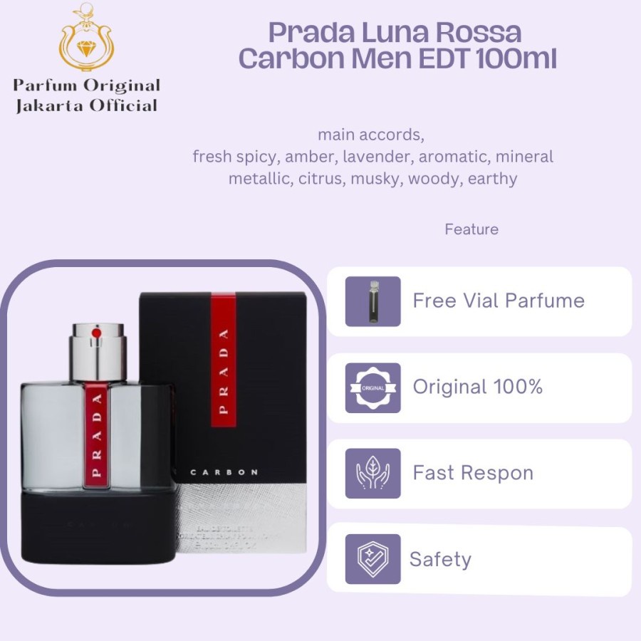 Parfum Parfume Perfume Asli Perawatan Kecantikan Original Import Branded Pria Laki Laki Cowok Prada 