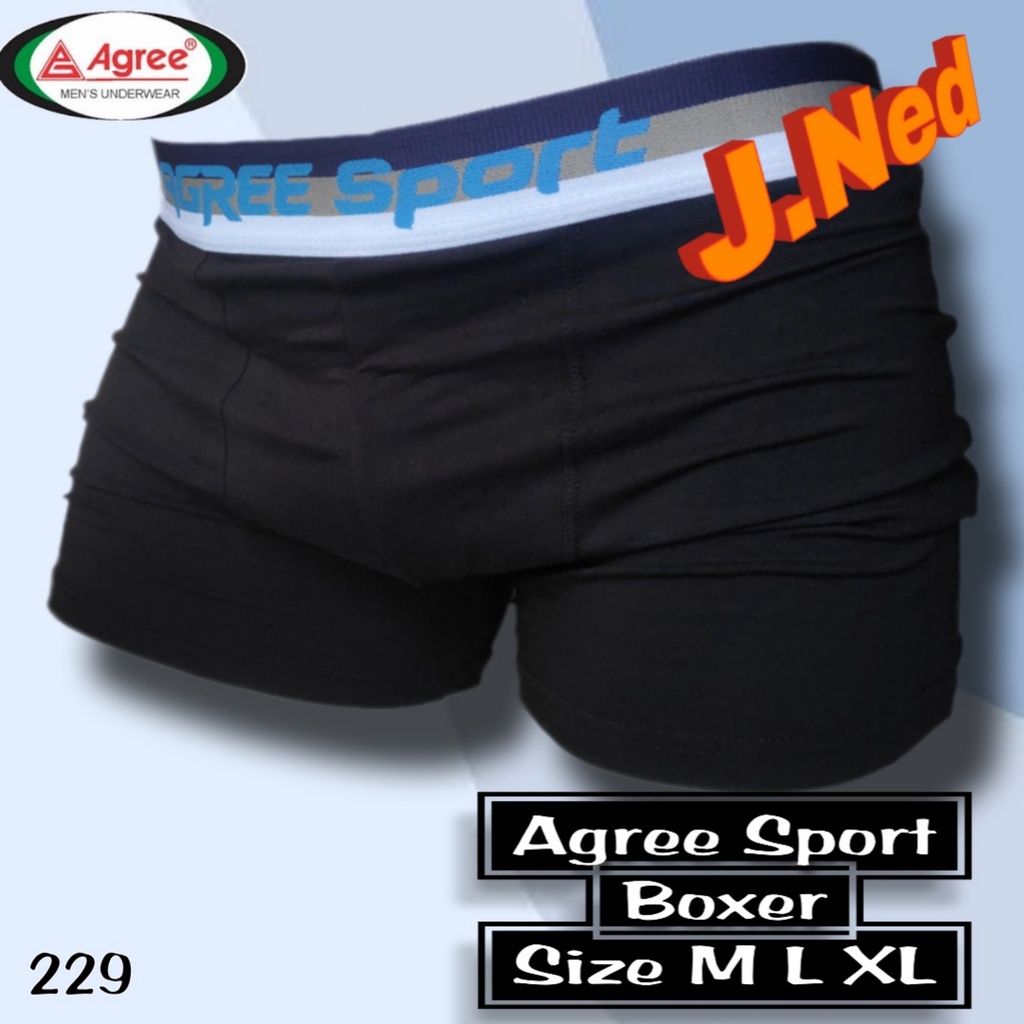 J229D (ISI 2 PCS) BOXER PRIA DEWASA AGREE SIZE M-XL