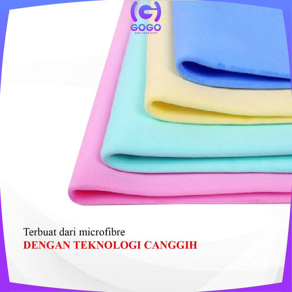 GOGO-C818 Kain Lap Kanebo Polos Serbaguna Chamois Magic Towel Daya Serap Tinggi / Kain Lap Serat Sintetis Lap Perawatan Mobil Sepeda Motor Kaca Lantai