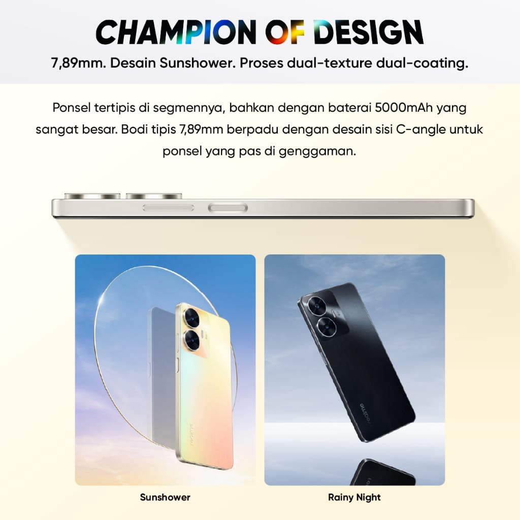 Realme C55 6GB + 128GB Garansi Resmi Realme Indonesia