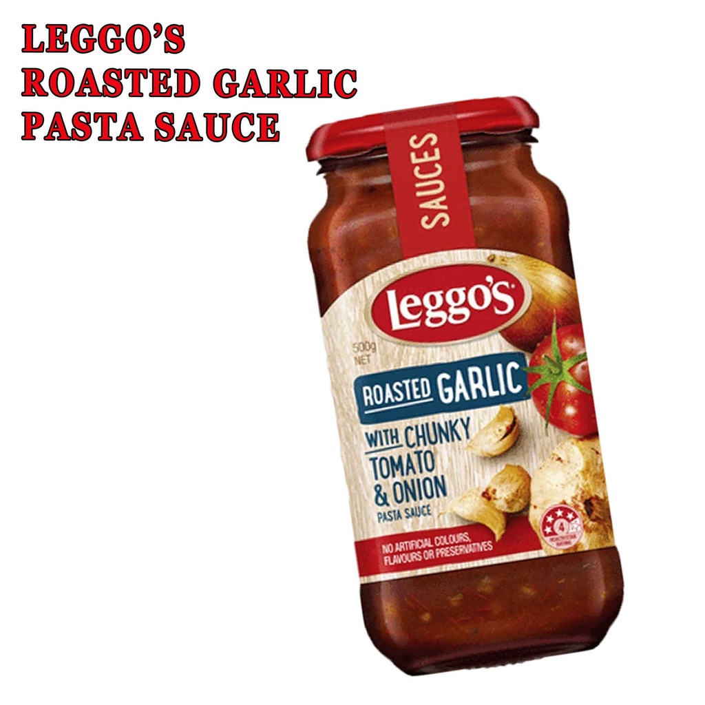 LEGGOS ROASTED GARLIC WITH CHUNKY TOMATO&amp;UNION 500g