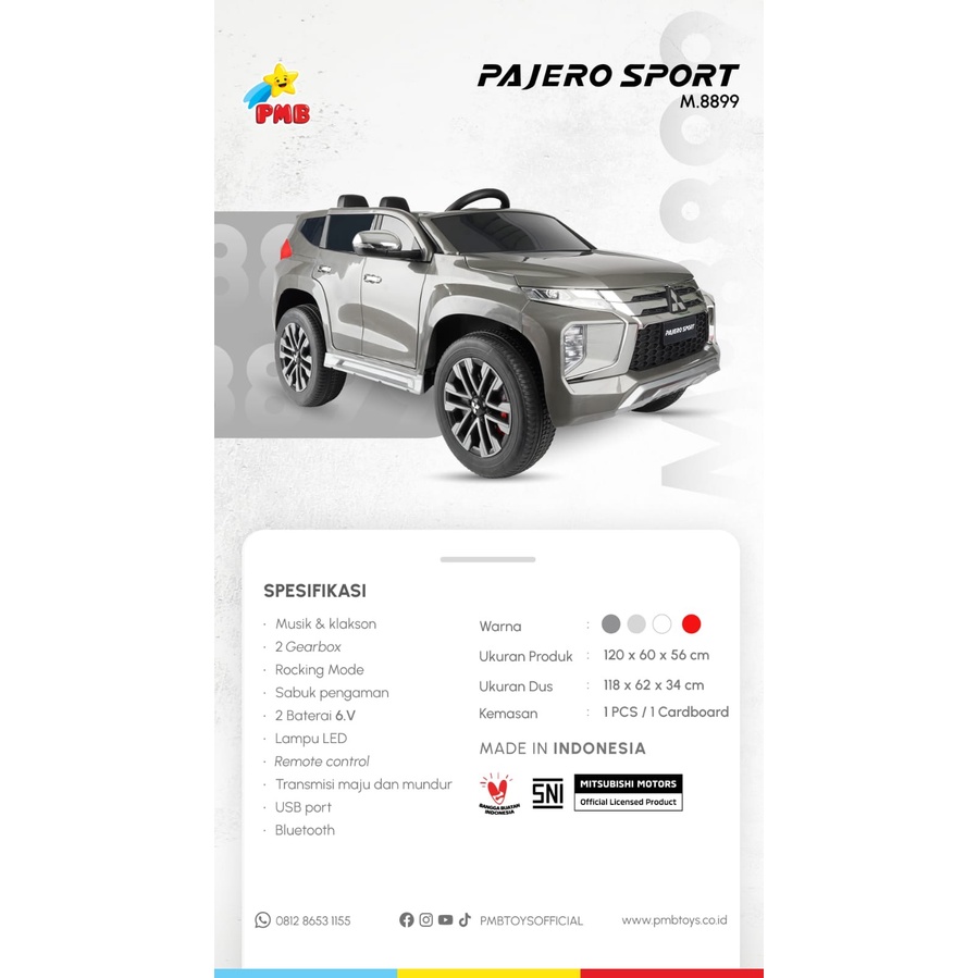 MOBILAN AKI ANAK MITSUBISHI PAJERO SPORT PMB M8899