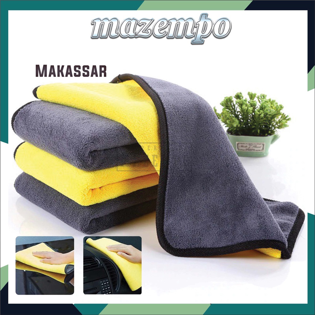 Lap Kain microfiber 30x30cm multifungsi cocok untuk mobil motor kaca serbaguna mudah serap air